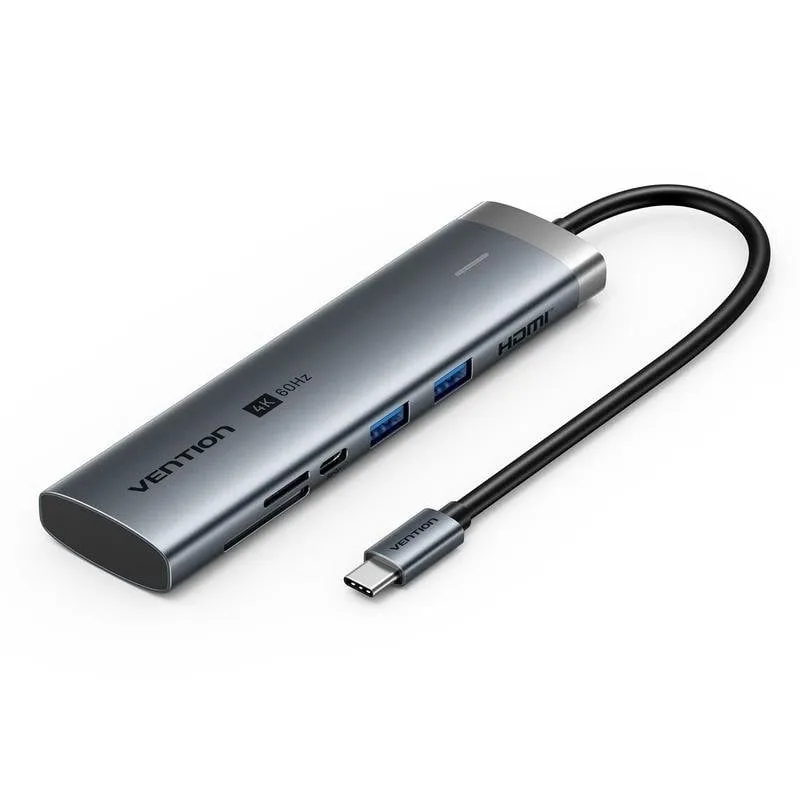 Docking Station Vention TPSHB USB-C 7-in-1 HDMI 4K - immagine 1