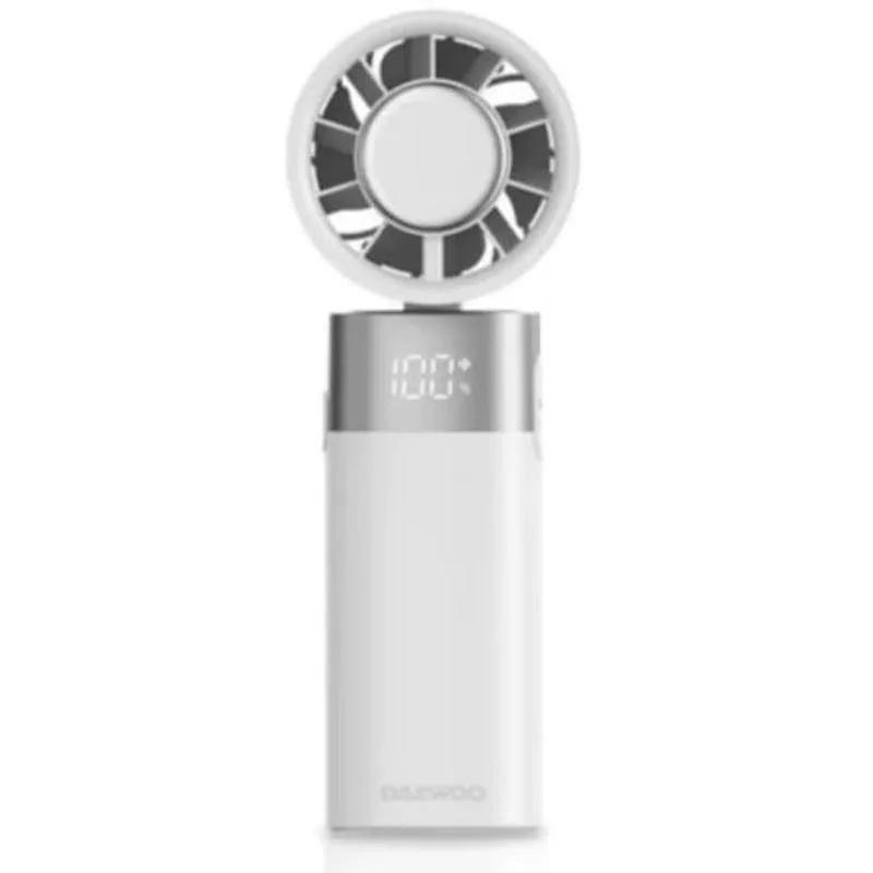 Mini Ventilatore Portatile Daewoo DW9013 10W 80 Velocità Batteria 3600mAh USB-C LED - immagine 1