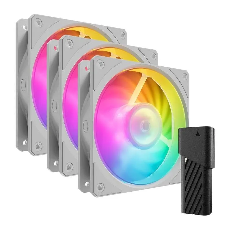 Raffreddamento Aria Cooler Master 120 mm Bianco MFZ-M2DW-243P2-R1 RGB - immagine 1