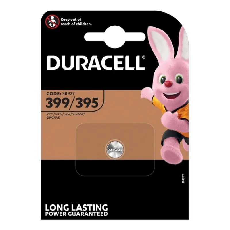 Pila a bottone Duracell 399/395 SR57 Ossido d'Argento 1,5V - immagine 1