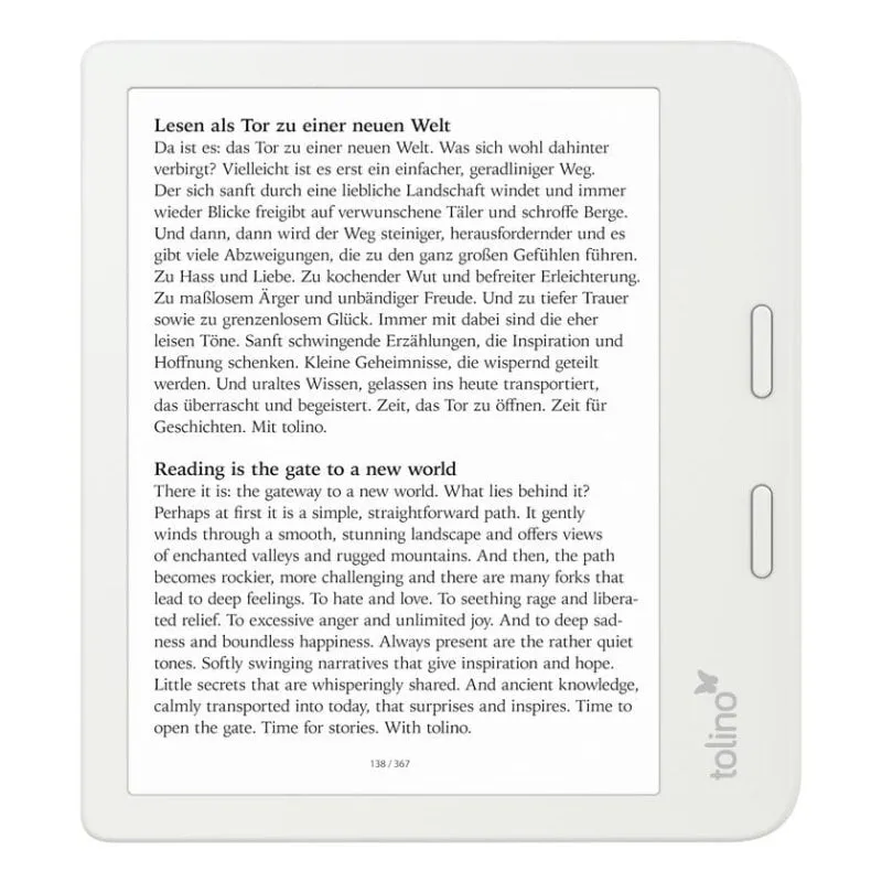 Libro Elettronico Tolino Vision Color WiFi 7" 32GB Bianco - immagine 1