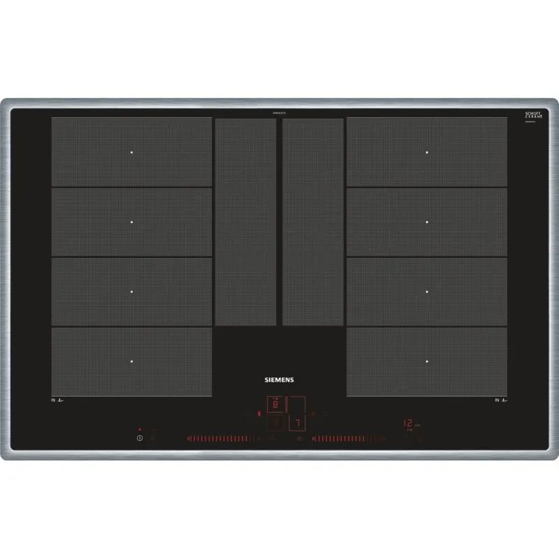 Piastra a induzione Siemens EX845LYC1E 4 zone Nero Acciaio inoxidable - immagine 1