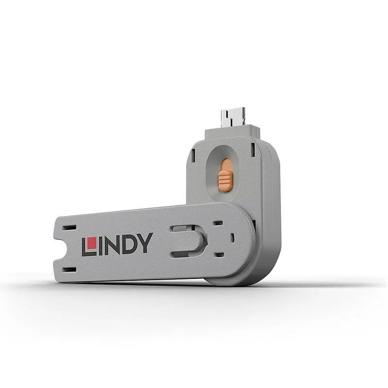 Chiave blocco porta USB type A Lindy 40623 Arancione - immagine 1