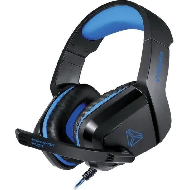 Cuffie Gaming Yenkee YHP 3005 Guerrilla cablate jack 3,5 mm nero e blu - immagine 1