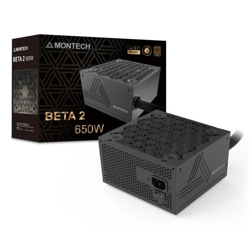 Alimentatore Montech BETA 2 650W 80 PLUS Bronze non modulare - immagine 1