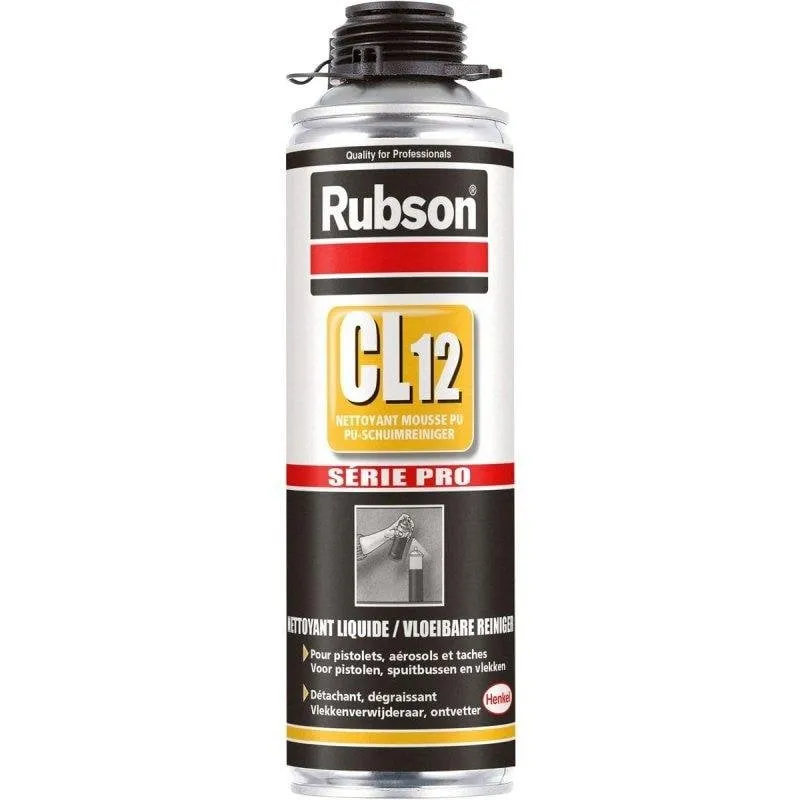 Detergente Schiuma PU in Aerosol Rubson CL12 500 ml per Pistole e Ugelli - immagine 1