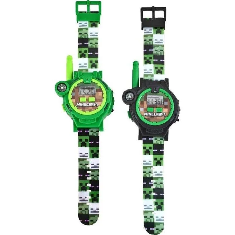 Orologio Bambini Minecraft 2 in 1 Kids Licensing con Walkie-Talkie 100m, Bussola, Luce e Schermo LCD - immagine 1