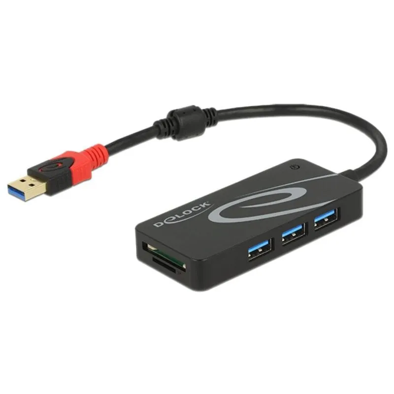 Hub USB Tragant 62899 3 porte USB 3.2 lettore schede - immagine 1