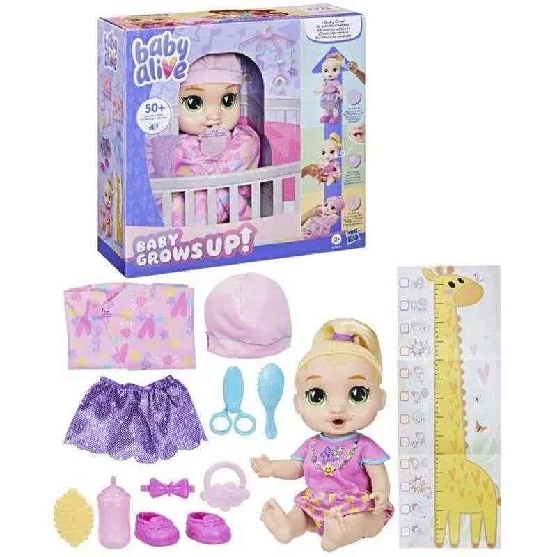 Bambola interattiva Hasbro Baby Alive LaLa GooGoo con suoni e accessori - immagine 1