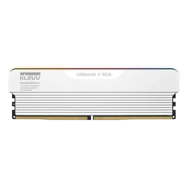 Memoria RAM Klevv Urbane V RGB 32GB 2x16GB DDR5 6000MHz CL28 Bianco AMD EXPO Intel XMP - immagine 1