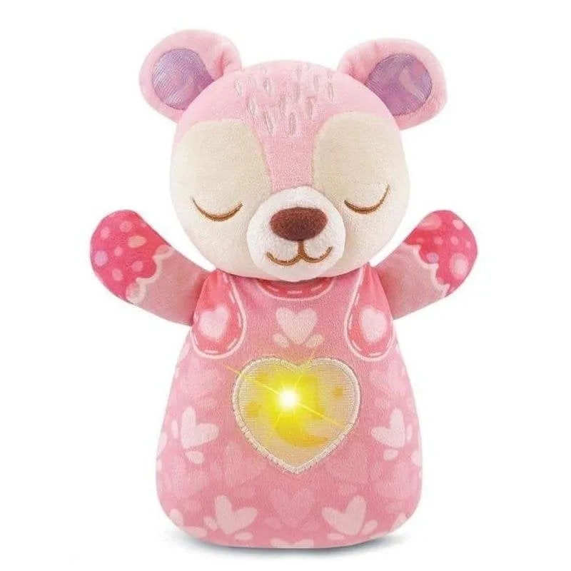 VTech Orsetto Luce Ninnananna Rosa Peluche 3-in-1 con Lucchetto - immagine 1