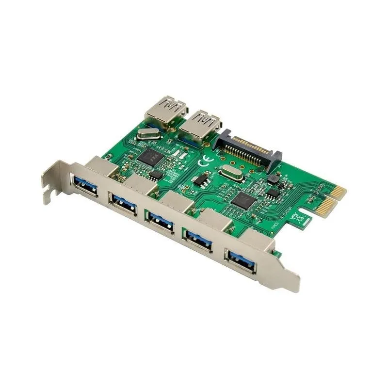 Scheda di espansione PCIe MicroConnect MC-USB3.0-ST610 7 porte USB 3.0 - immagine 1