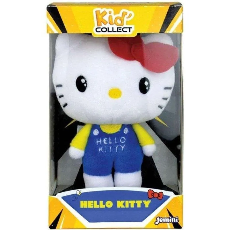 Peluche Jemini Hello Kitty Kid'collect 13 cm Fiocco Abbigliamento Ricamato - immagine 1
