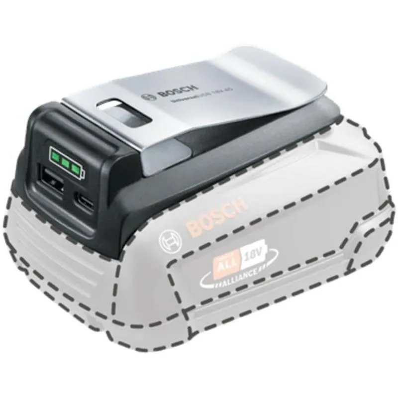 Adattatore batteria Bosch UniversalUSB 18V-15 USB-A e USB-C - immagine 1