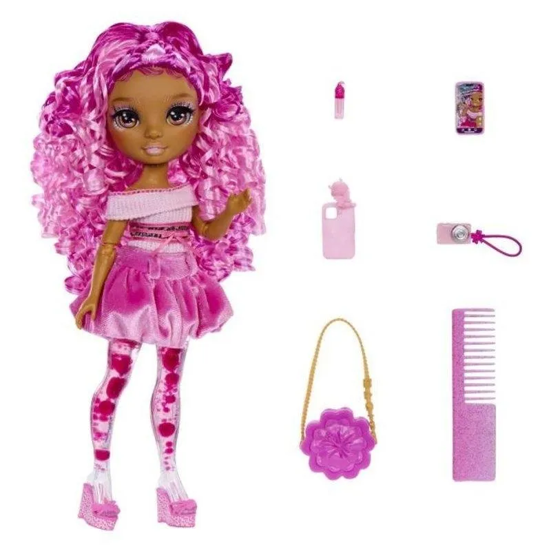 Bambola Fashion Rainbow High Sparkle & Shine 27 cm Rosa Glitter - immagine 1