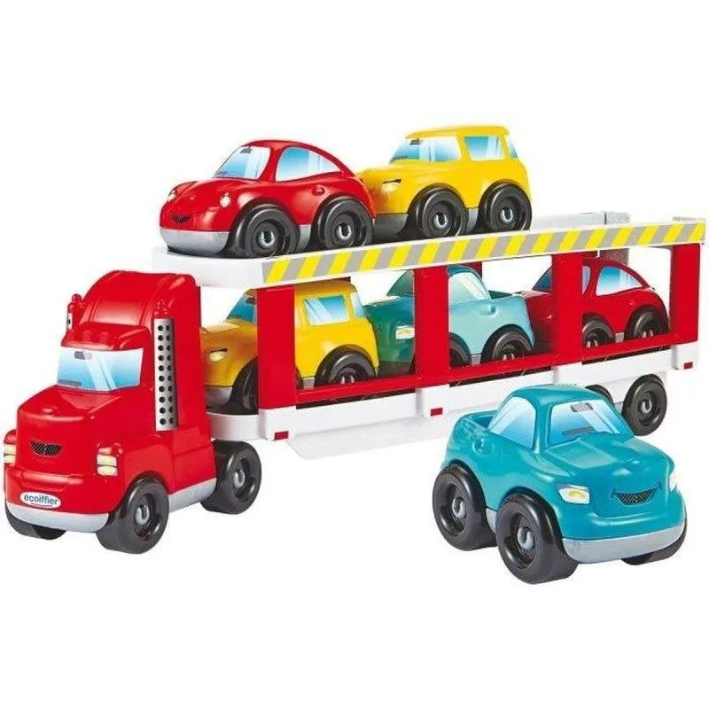 Camion Trasportatore Ecoiffier Abrick 2 Livelli con 6 Macchinine - immagine 1
