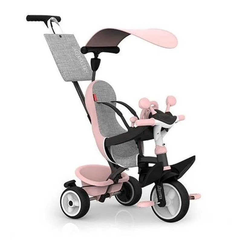 Triciclo Evolutivo 3-in-1 Smoby Baby Driver Rosa - 10 Mesi a 3 Anni - immagine 1