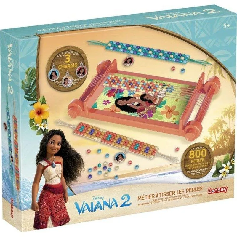 Kit Telai per Perle Lansay Vaiana con ~800 Perle, 4 Fili e 3 Charm - immagine 1