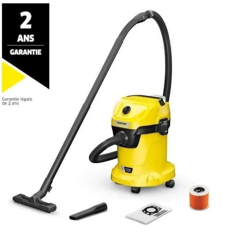 Aspirapolvere senza Fili Kärcher WD 3-18 V-17/20 225W 18 V 20 min 17 L - immagine 1