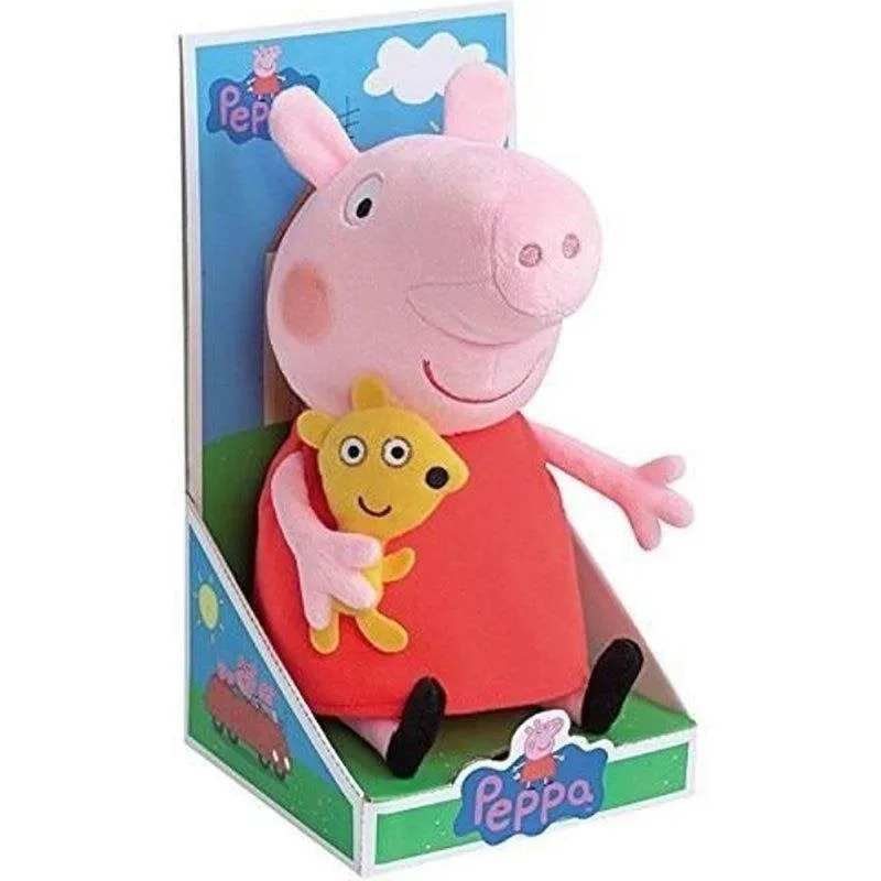 Peluche Jemini Peppa Pig 30 cm Personaggio Morbido e Blandito - immagine 1