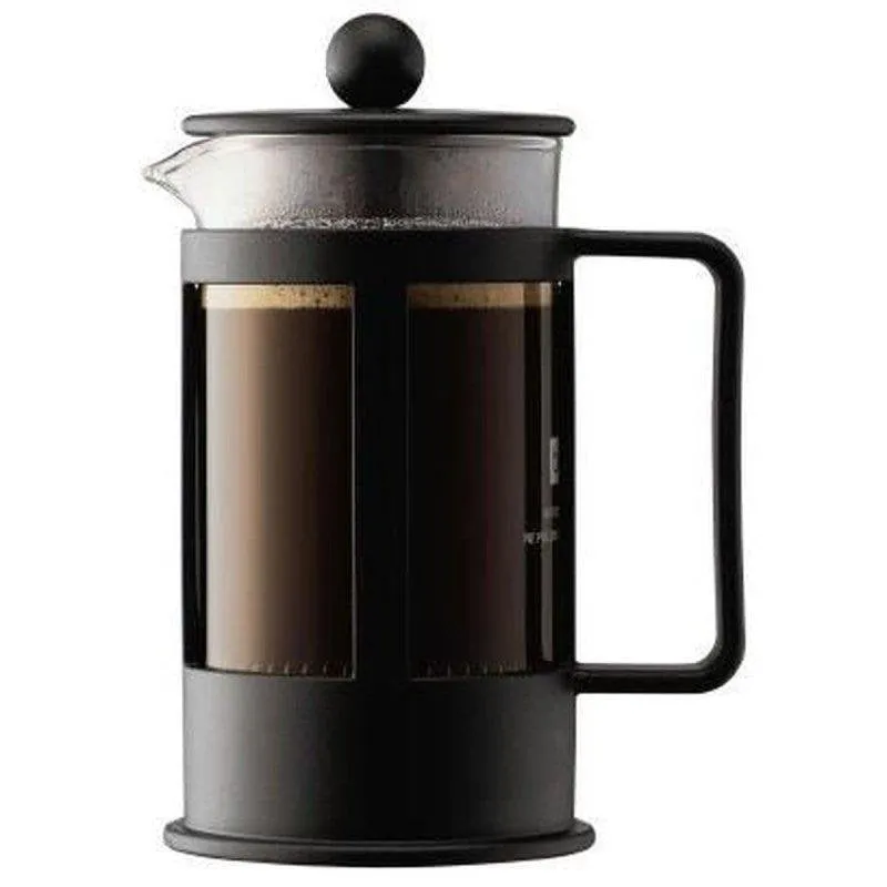 Caffettiera a pistone Bodum Kenya 0,35 L nera con filtro inox e vetro borosilicato - immagine 1
