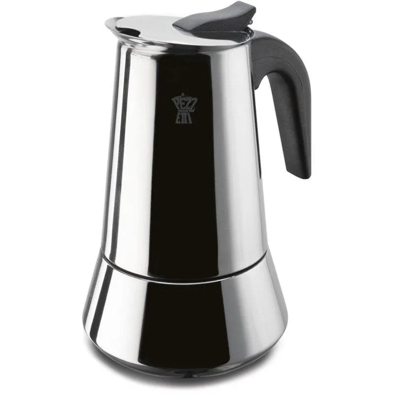 Caffettiera italiana Pezzetti Steelexpress acciaio inox 10 tazze induzione - immagine 1