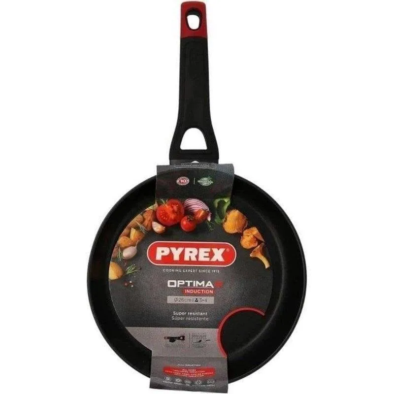 Padella Antiaderente Pyrex Optima+ Ø26 cm Alluminio Forgiato Riciclato Senza PFAS Induzione - immagine 1