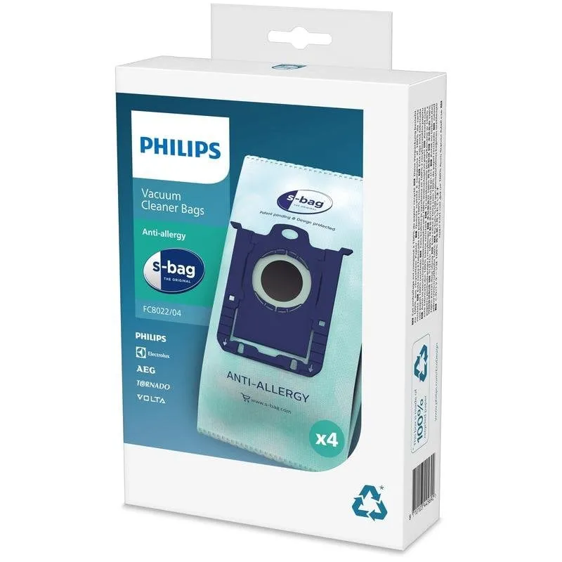 Sacco per polvere Philips s-bag 4 unità 3 L sintetico - immagine 1
