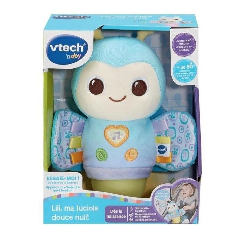 Luce Notturna VTech Lili Lucciola Peluche 8 Colori Timer 15/30/45 Min - immagine 1