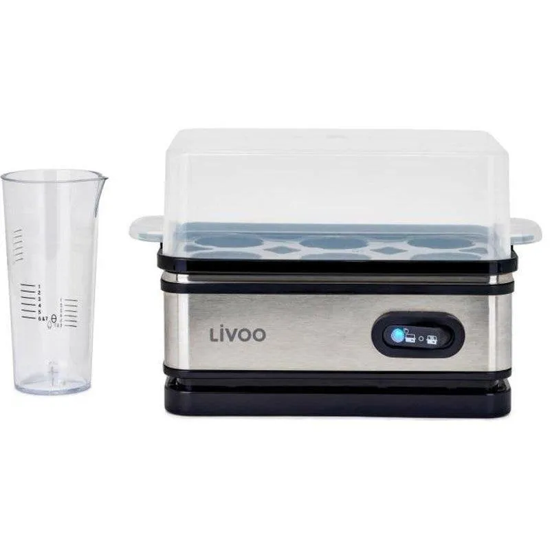 Cuoiova elettrico Livoo DOC290 400W 6 uova Inox Funzione Mantieni Caldo - immagine 1