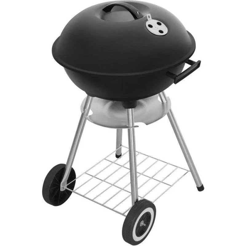 Barbecue a Carbone Fieldmann FZG 1009 Kettle su Carro, Grigio, Griglia Cromata - immagine 1