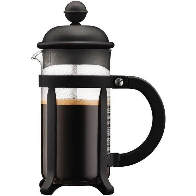 Caffettiera a stantuffo Bodum Java 0,35 L nera con vetro borosilicato - immagine 1