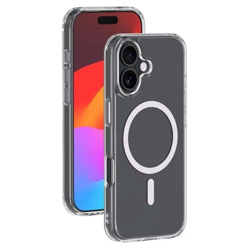 Cover Bigben Ibrida Trasparente TPU + PC MagSafe Bianca per iPhone 17 - immagine 1