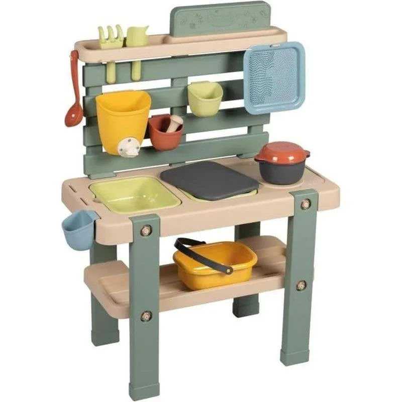 Cucina da gioco esterna Smoby Life 11 accessori plastica riciclata - immagine 1