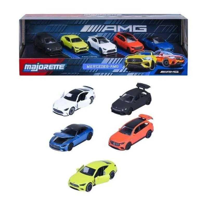 Auto giocattolo Majorette Mercedes-AMG 1/64 Pack 5 - immagine 1