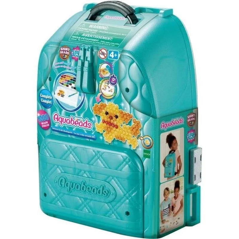 Aquabeads Creative Backpack DX – Set Creativo Perline Attivate ad Acqua 1000 Perline - immagine 1