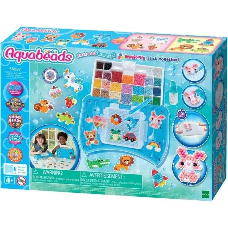 Kit Creativo Aquabeads Beginners Craft Studio con 900 Perline - immagine 1