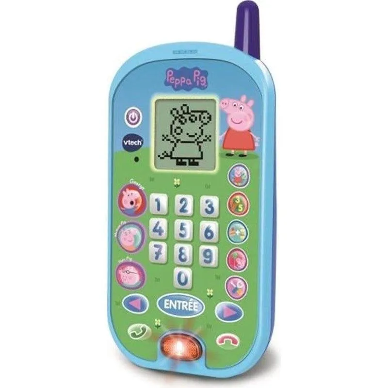 VTech Peppa Pig Telefono Educativo Interattivo con Schermo LCD e Suoni - immagine 1