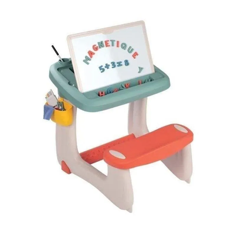 Tavolo Attività Smoby Petit Ecolier Verde con 80 Accessori per Bambini 3-8 Anni - immagine 1