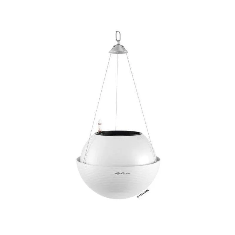Vaso Sospeso LECHUZA BOLA Color 32 Bianco Ø32 cm Autorriga - immagine 1