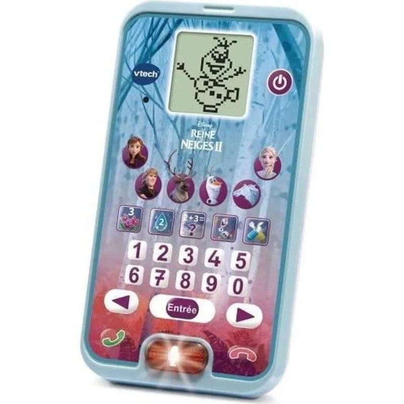 Telefono Educativo VTech Frozen II con Schermo LCD e Giochi Interattivi - immagine 1