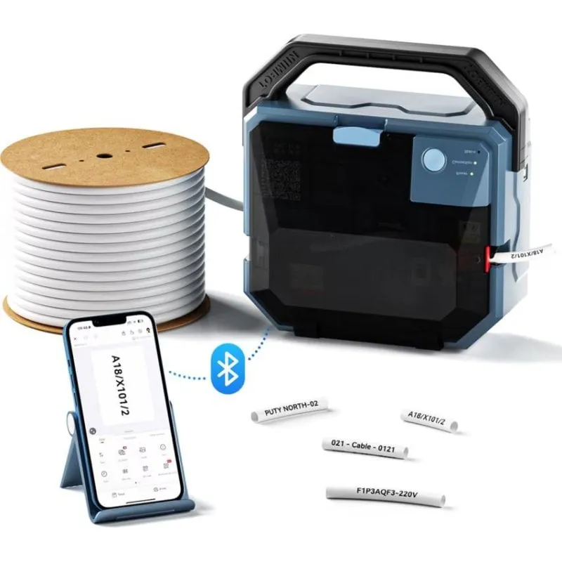 Stampante termica Bluetooth Niimbot C1 per etichettatura industriale con taglio automatico - immagine 1