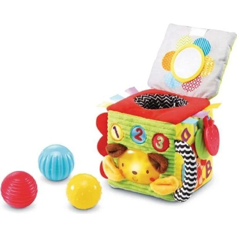 Cubo Sensoriale Interattivo VTech Baby 6 Facce Testurizzate 40+ Canzoni - immagine 1