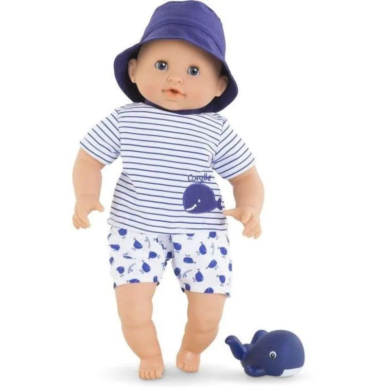 Bambola da Bagno Corolle Bébé Bain Marin 30 cm con Balena e Aroma Vaniglia - immagine 1