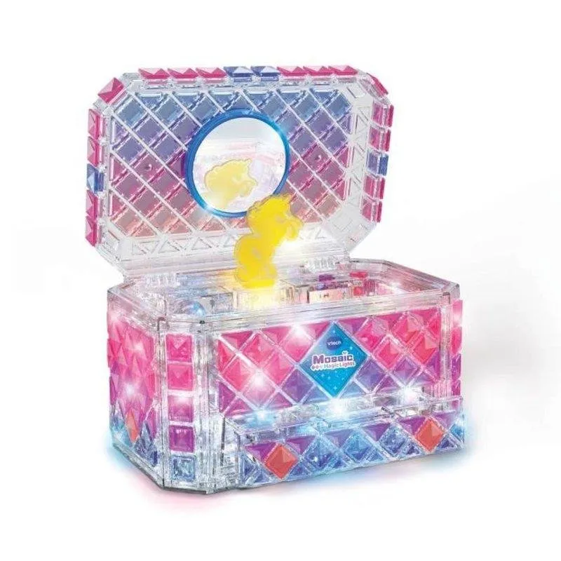 VTech Mosaic Magic Lights Scrigno musicale LED specchio 200+ pezzi - immagine 1