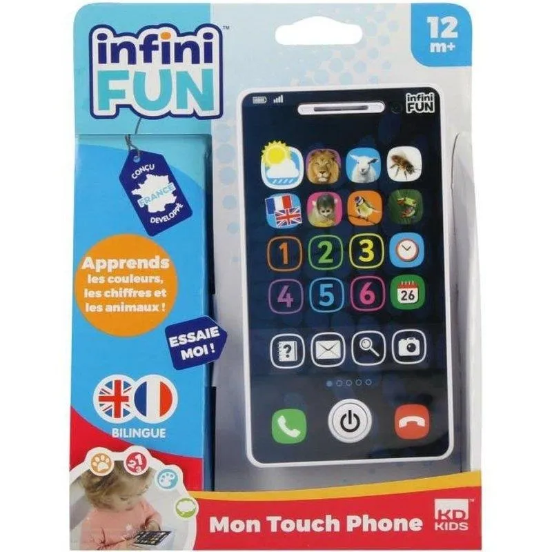 Smartphone Educativo Bilingue InfiniFUN 12+ mesi 4 Giochi - immagine 1