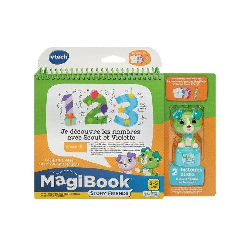 VTech Magibook Story'Friends Libro Attività 32p Figurina Scout 2-5 anni - immagine 1