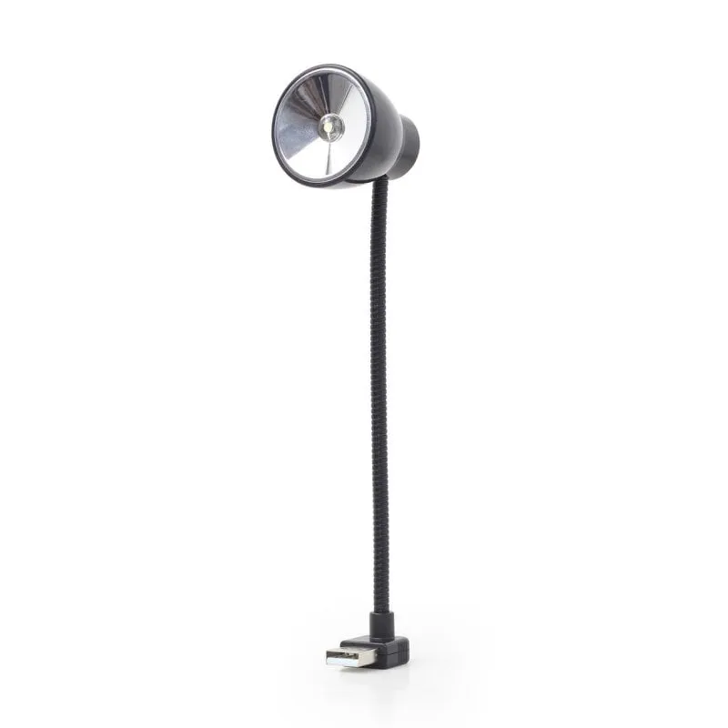 Lampada da scrivania USB LED Gembird NL-02 Nero con collo flessibile - immagine 1