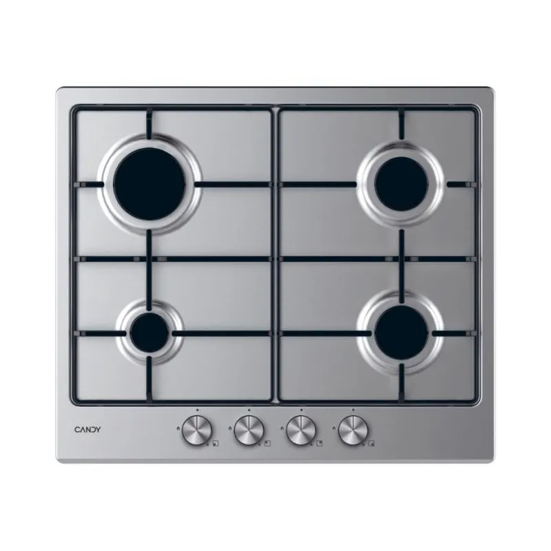 Pia a gas integrabile Candy Essenza 4 fuochi acciaio inox - immagine 1