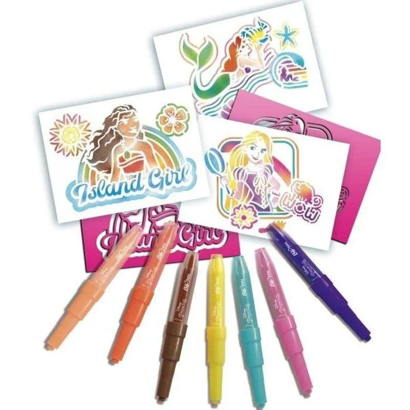 Set Lansay Blopens Principesse Disney 7 Schemi e 6 Pennarelli - immagine 1